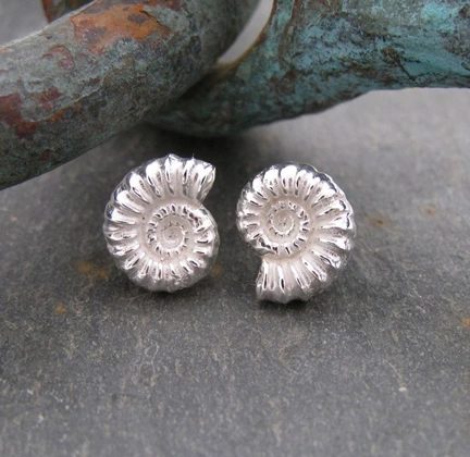 Ammonite studs - Earings from £86