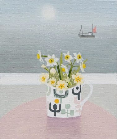 Primroses and Narcissi by Gemma Pearce