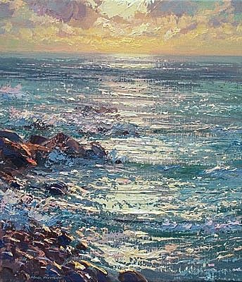 January sunlight, Priest's Cove by Mark Preston