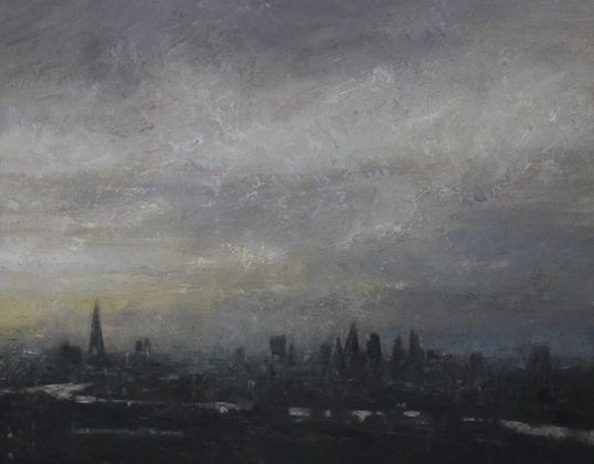 Dusk, Thames and London skyline by Benjamin Warner