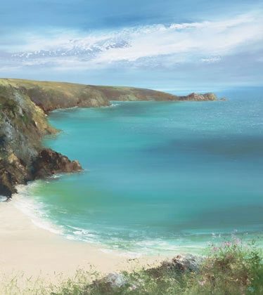 An Oasis of Colours, Porthcurno by Amanda Hoskin