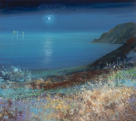 Night Sky over Kynance Cove by Amanda Hoskin