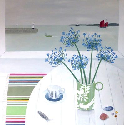 Agapanthus & St Ives by Gemma Pearce