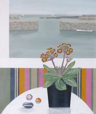 Mousehole Harbour & Polyanthus by Gemma Pearce