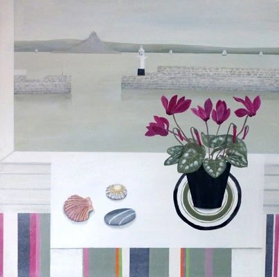Penzance & Cyclamen by Gemma Pearce
