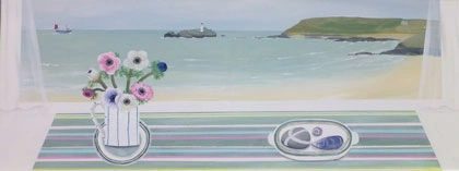 Godrevy with Anemones by Gemma Pearce