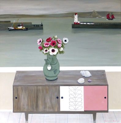 Newlyn Harbour with Anemones by Gemma Pearce