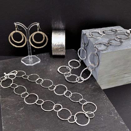 Handmade jewellery - Earings from £45 Bracelets and bangles from £85 Necklaces from £140 by Annie Wilson