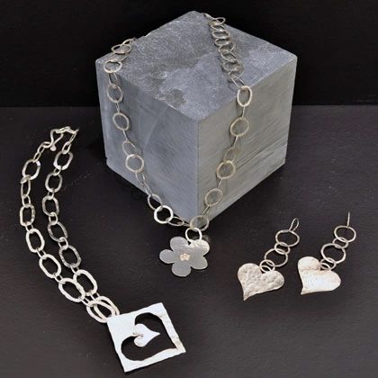 Handmade jewellery - Earings from £45 Bracelets and bangles from £85 Necklaces from£140 by Annie Wilson