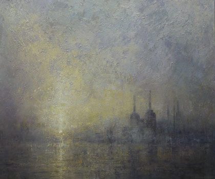 Dawn Mist Battersea Power Station by Benjamin Warner