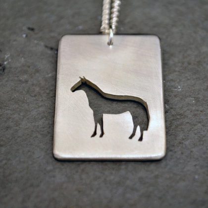 Pierced horse pendant £75 by Emma Ginnever