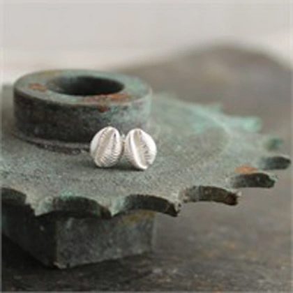 Cowrie studs - Earings from £72 by Fay Page