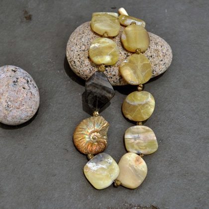 Semi-precious stones with silver necklaces from £165 by Tessa Sambrook