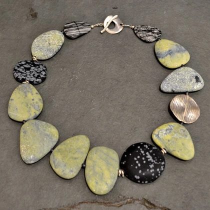 Semi-precious stones with silver necklaces from £165 by Tessa Sambrook