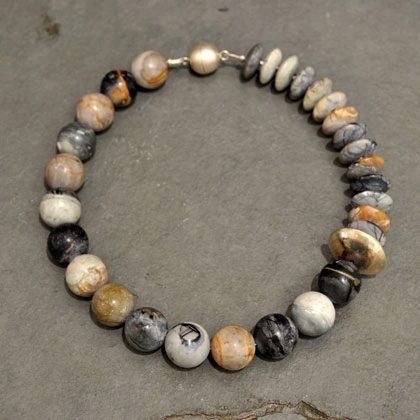 Semi-precious stones with silver necklaces from £165 by Tessa Sambrook