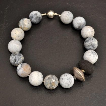 Semi-precious stones with silver necklaces from £165 by Tessa Sambrook