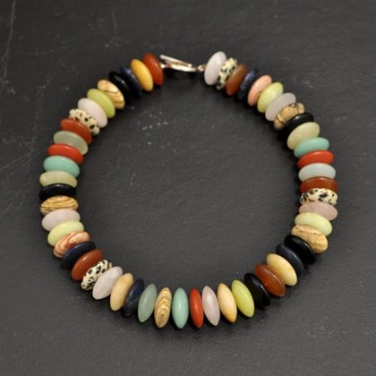 Semi-precious stones with silver necklaces from £165 by Tessa Sambrook
