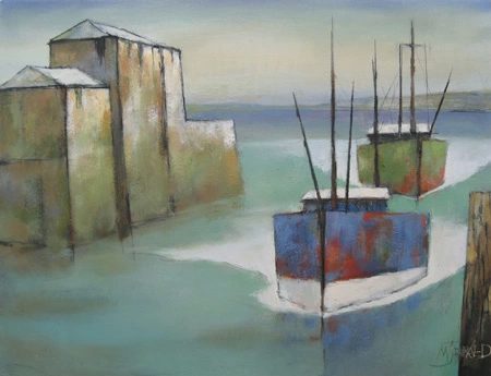 Weathered bows - coming alongside by Michael Praed