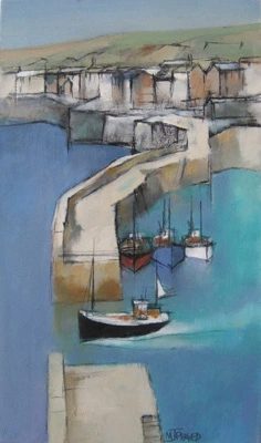 The black boat about to leave by Michael Praed