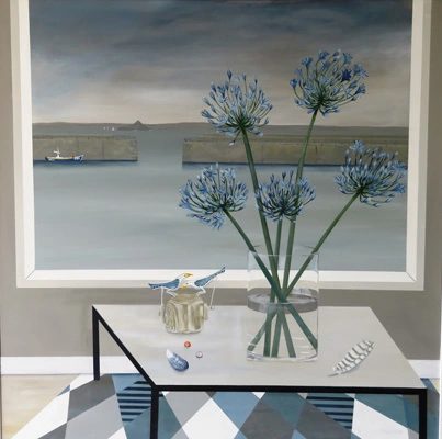 Mousehole agapanthus by Gemma Pearce
