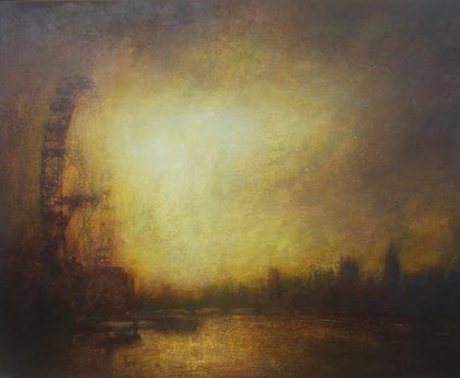 Sunset, Thames, & London Eye by Benjamin Warner