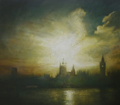 Last light, Westminster by Benjamin Warner