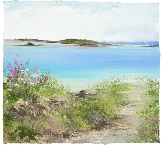 Path Down to the Beach, Bryher by Amanda Hoskin