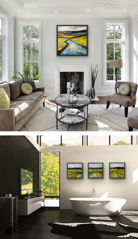 Framing style for Kirsten Elswood's work